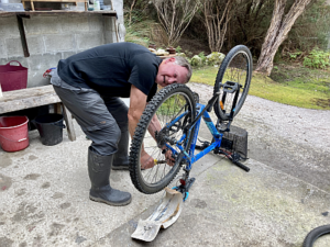 We provide supplies for maintaining the bikes at Melaleuca.