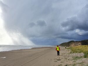 We encounter all sorts of weather on the surveys, like this approaching storm.
